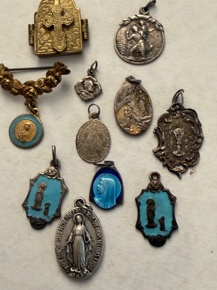 Set Of Religious Medals 