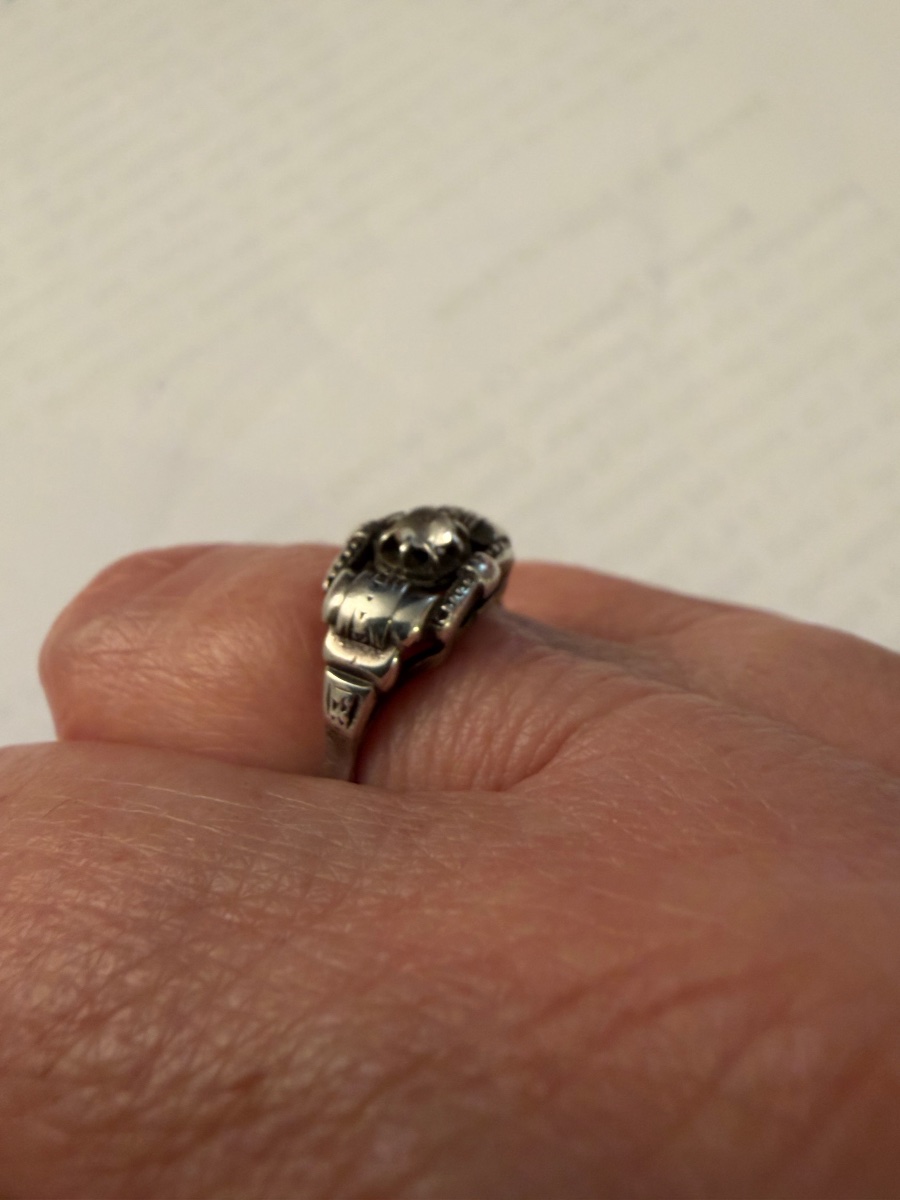 Bague Art-Déco argent -photo-4