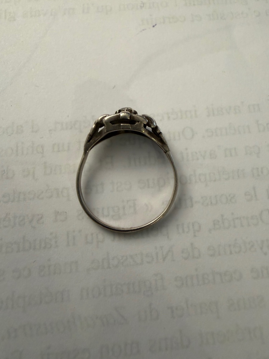 Bague Art-Déco argent -photo-3