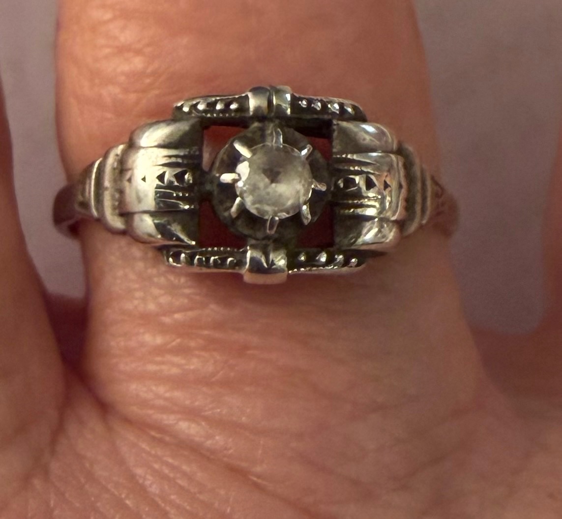 Bague Art-Déco argent 