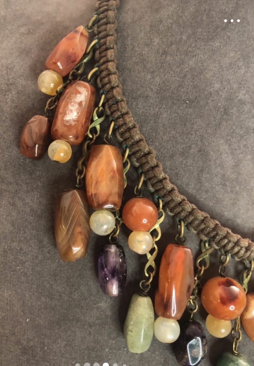 Collier pierres vintage -photo-2