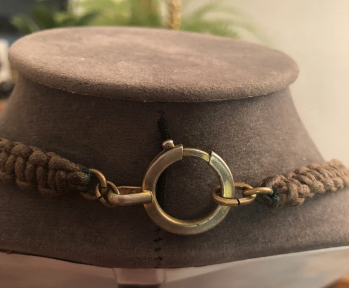 Collier pierres vintage -photo-3