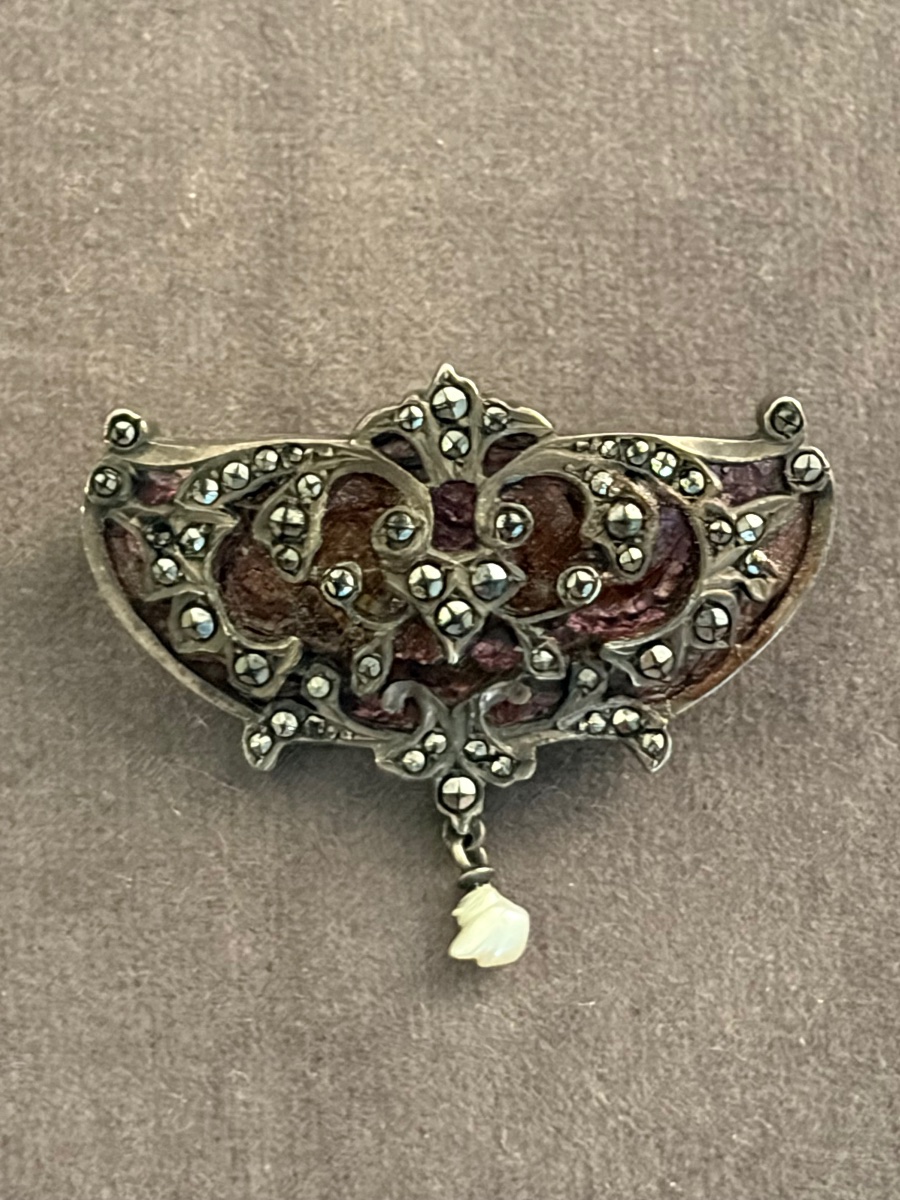 Broche argent 19ème-photo-2
