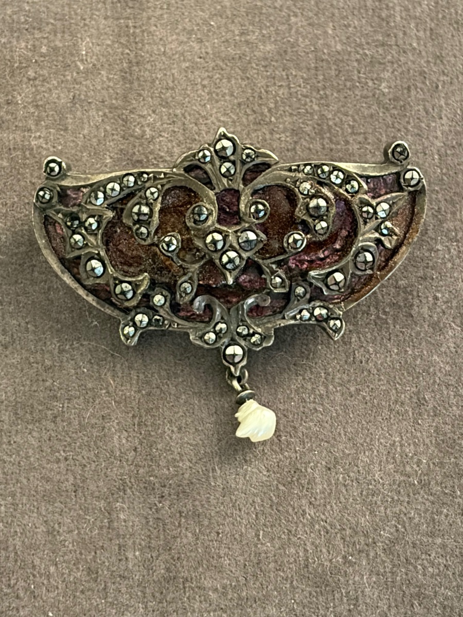 Broche argent 19ème-photo-1