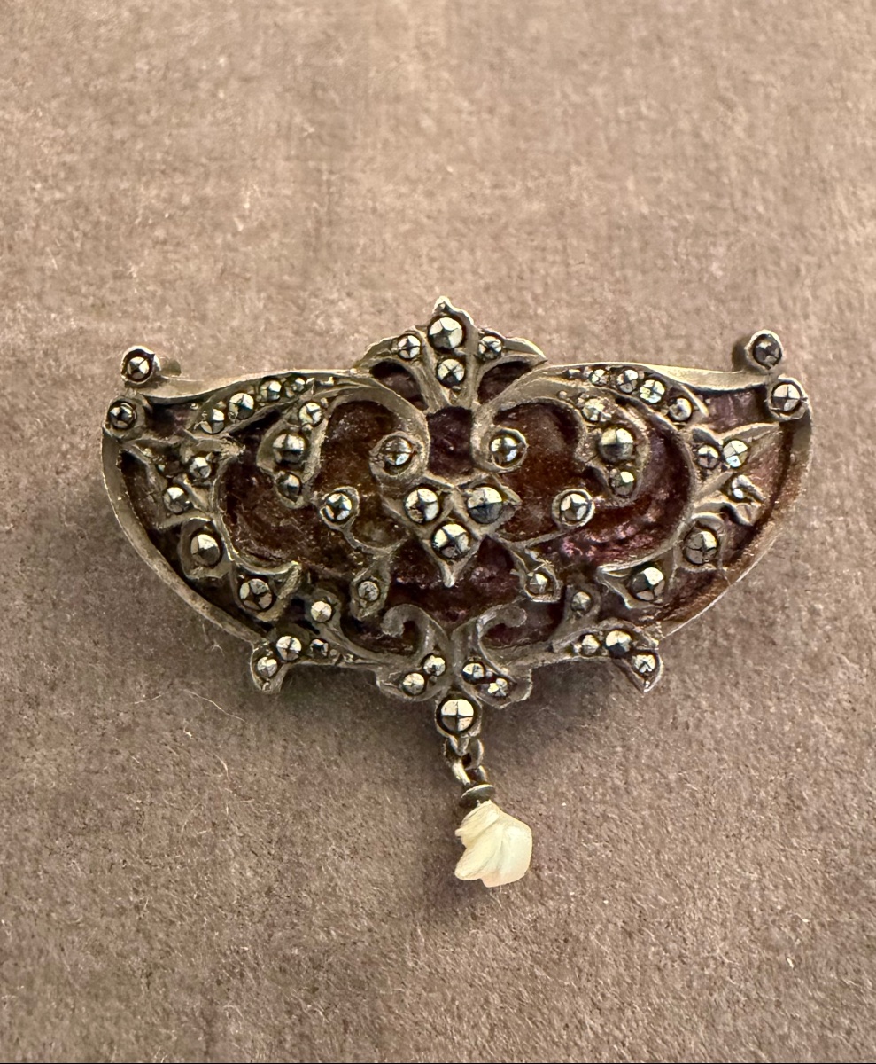 Broche argent 19ème