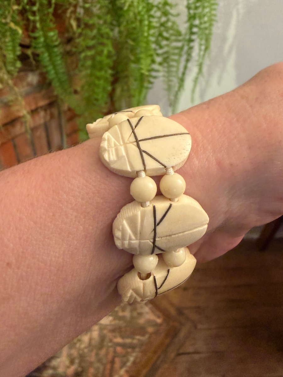 Bracelet Art-Déco ivoire -photo-1