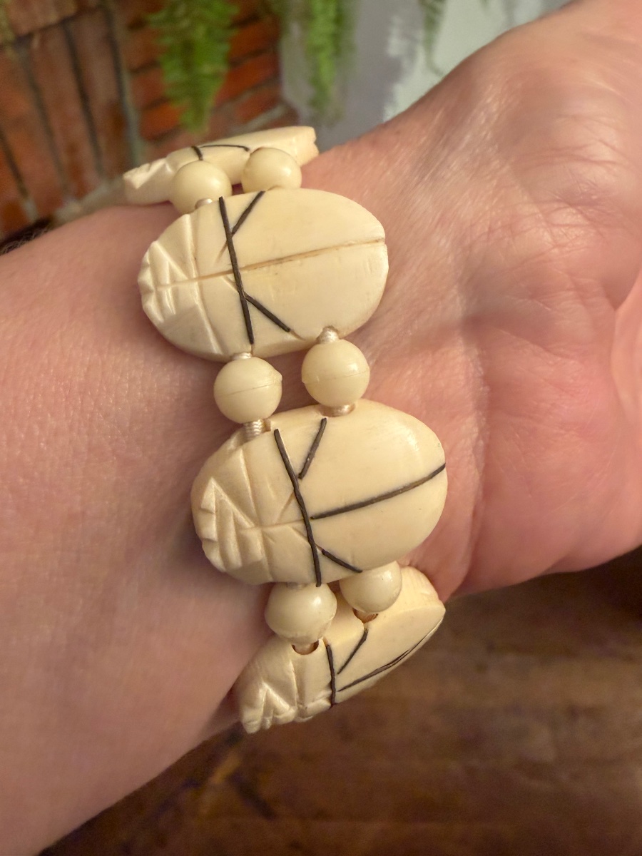 Bracelet Art-Déco ivoire 