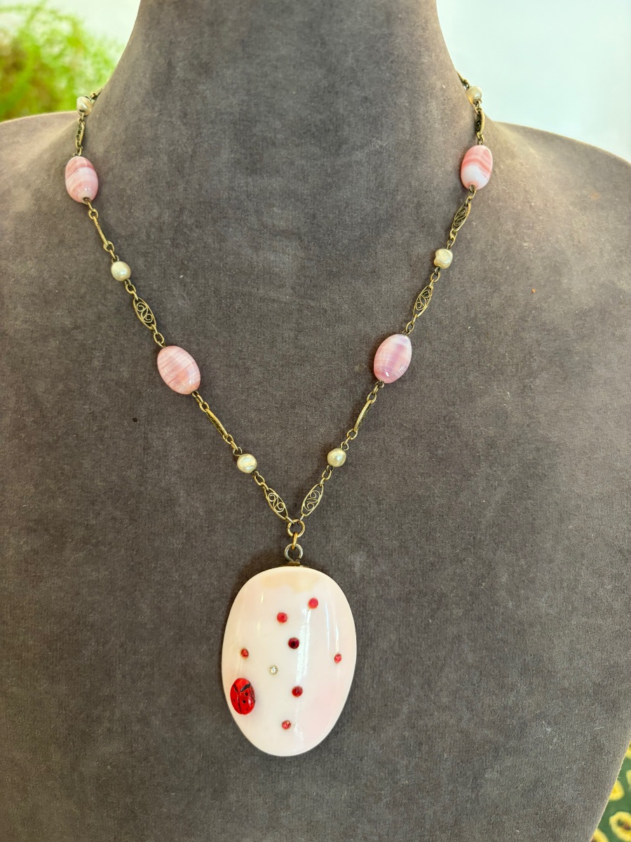 Collier Art-Déco coquillage-photo-3