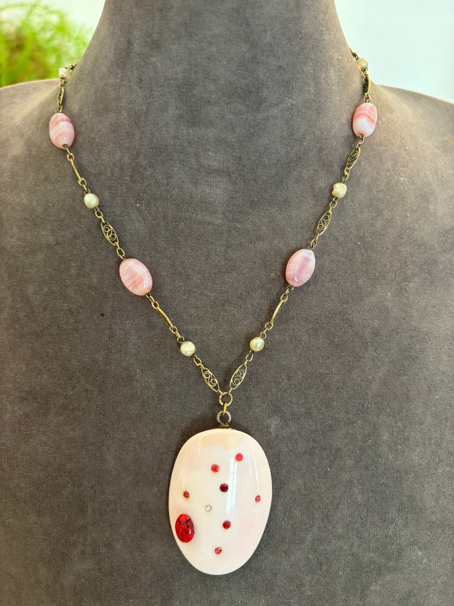 Collier Art-Déco coquillage-photo-6