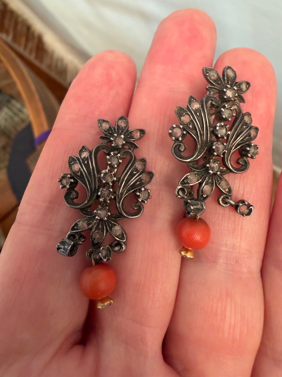 Vintage Silver Earrings -photo-6