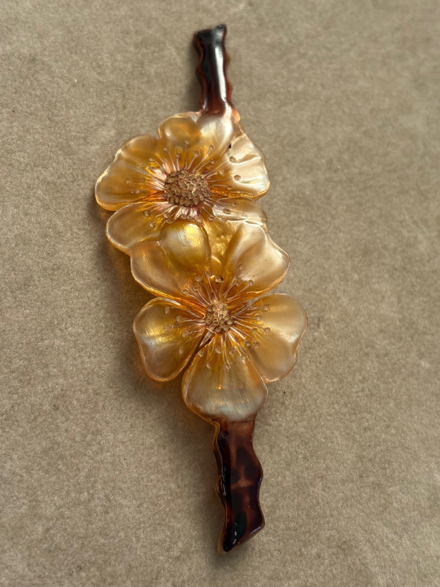 Art Horn Brooch - New -photo-3