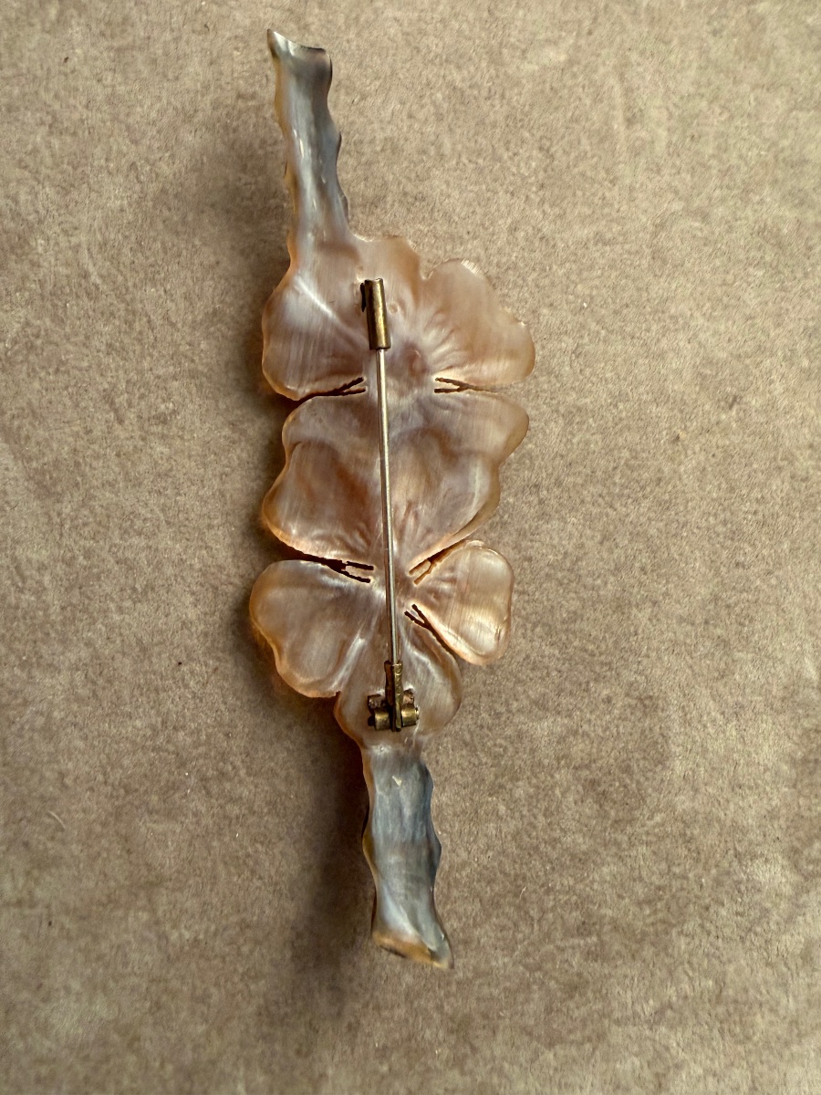 Art Horn Brooch - New -photo-2
