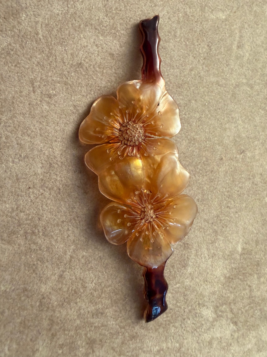 Art Horn Brooch - New -photo-4