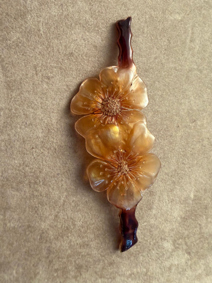Art Horn Brooch - New -photo-5