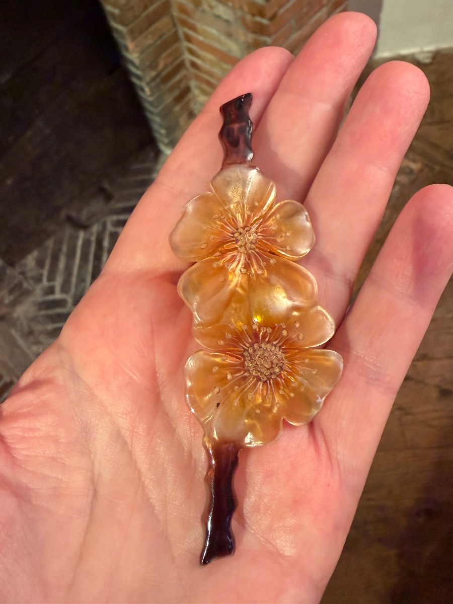 Art Horn Brooch - New 