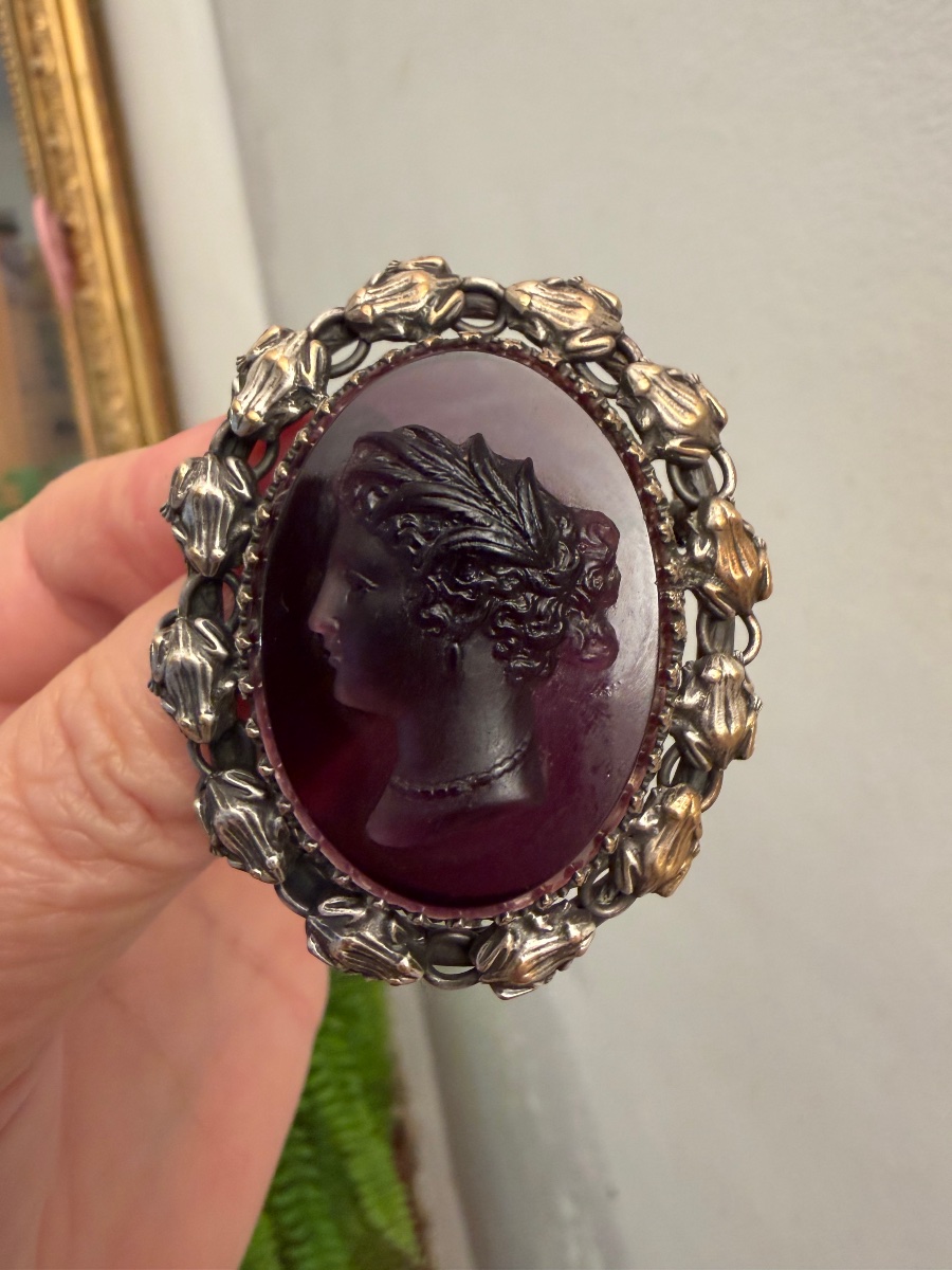 Napoleon III Cameo Brooch -photo-4