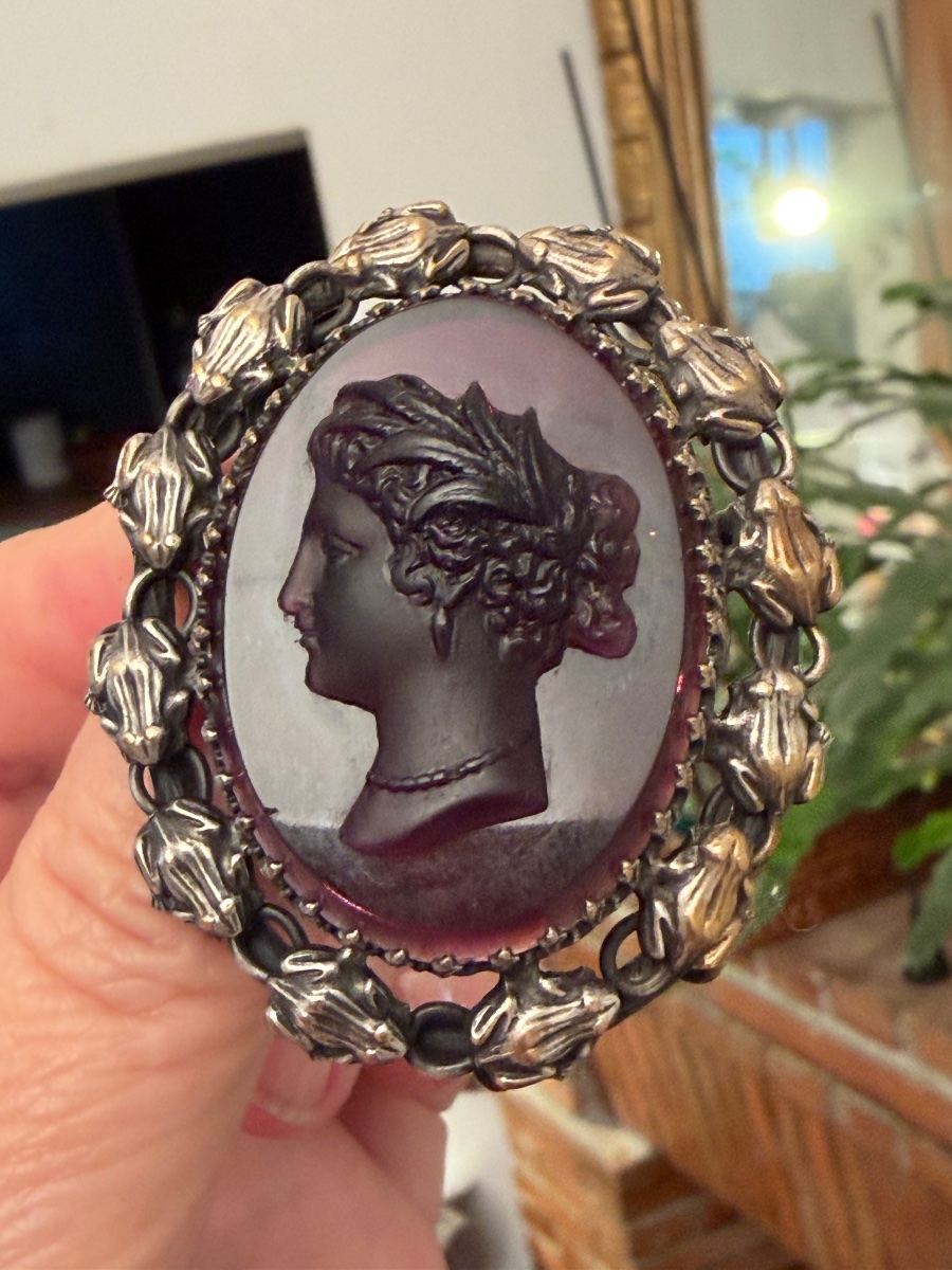 Napoleon III Cameo Brooch -photo-4