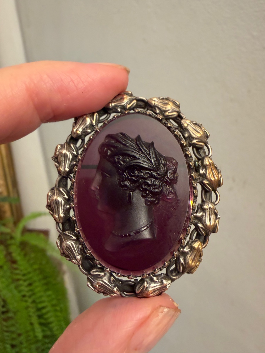 Napoleon III Cameo Brooch -photo-6