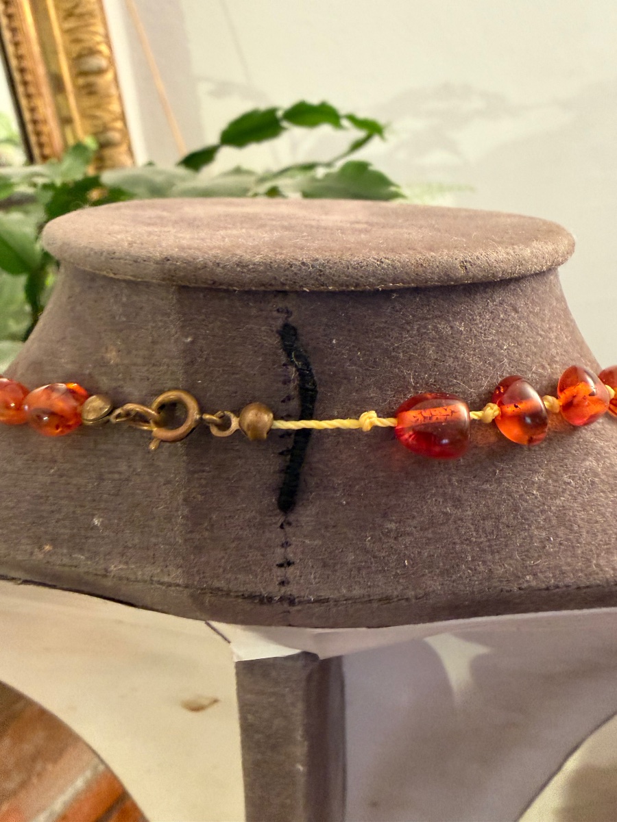 Collier ambre / insecte-photo-6