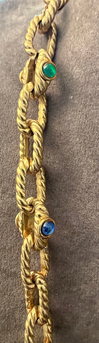 Collier sautoir vintage -photo-7