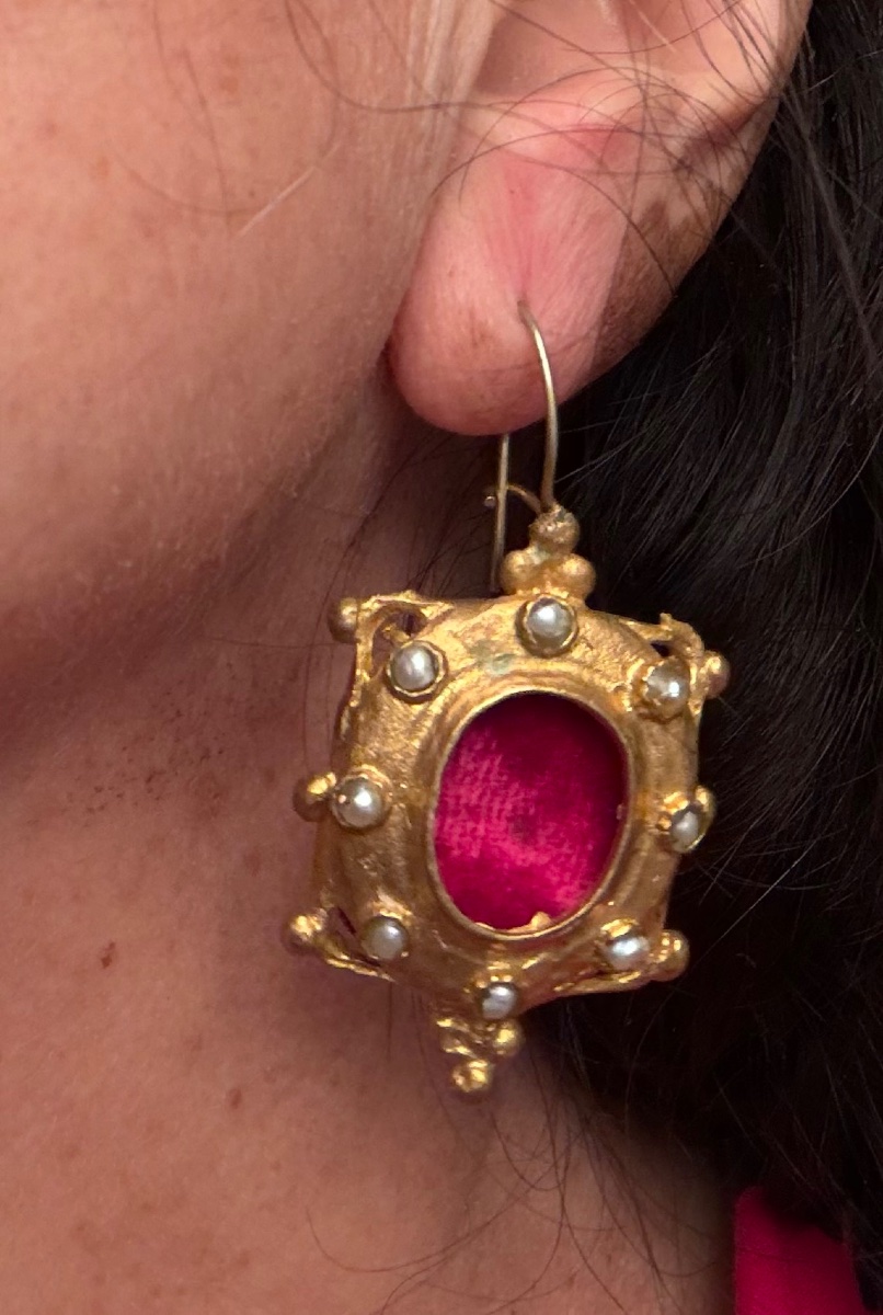 Boucles d’oreilles anciennes -photo-2