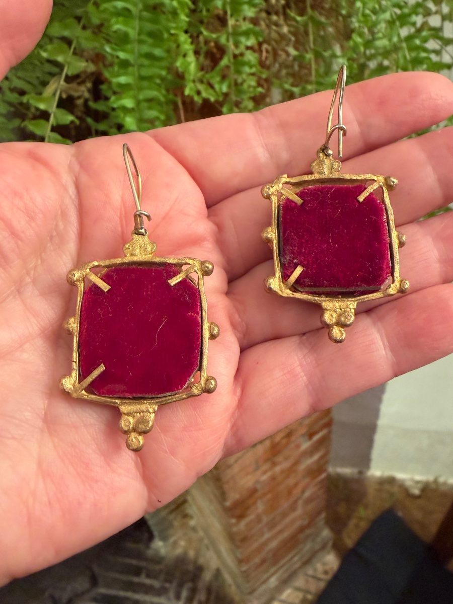 Boucles d’oreilles anciennes -photo-3