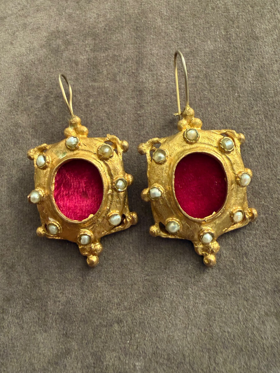 Boucles d’oreilles anciennes -photo-4