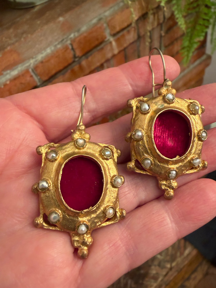 Boucles d’oreilles anciennes -photo-3