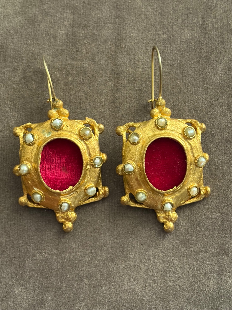 Boucles d’oreilles anciennes -photo-4