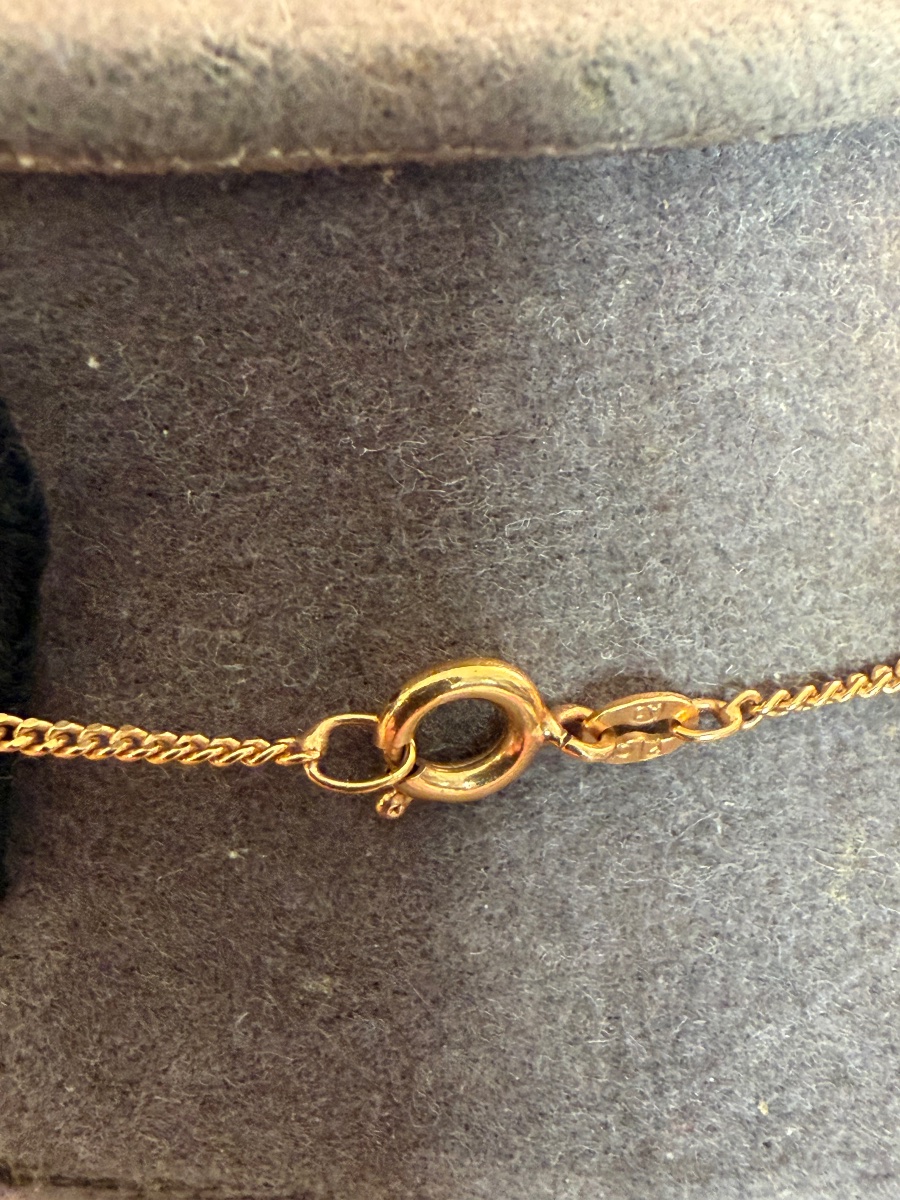Pendentif  ancien métal doré -photo-5