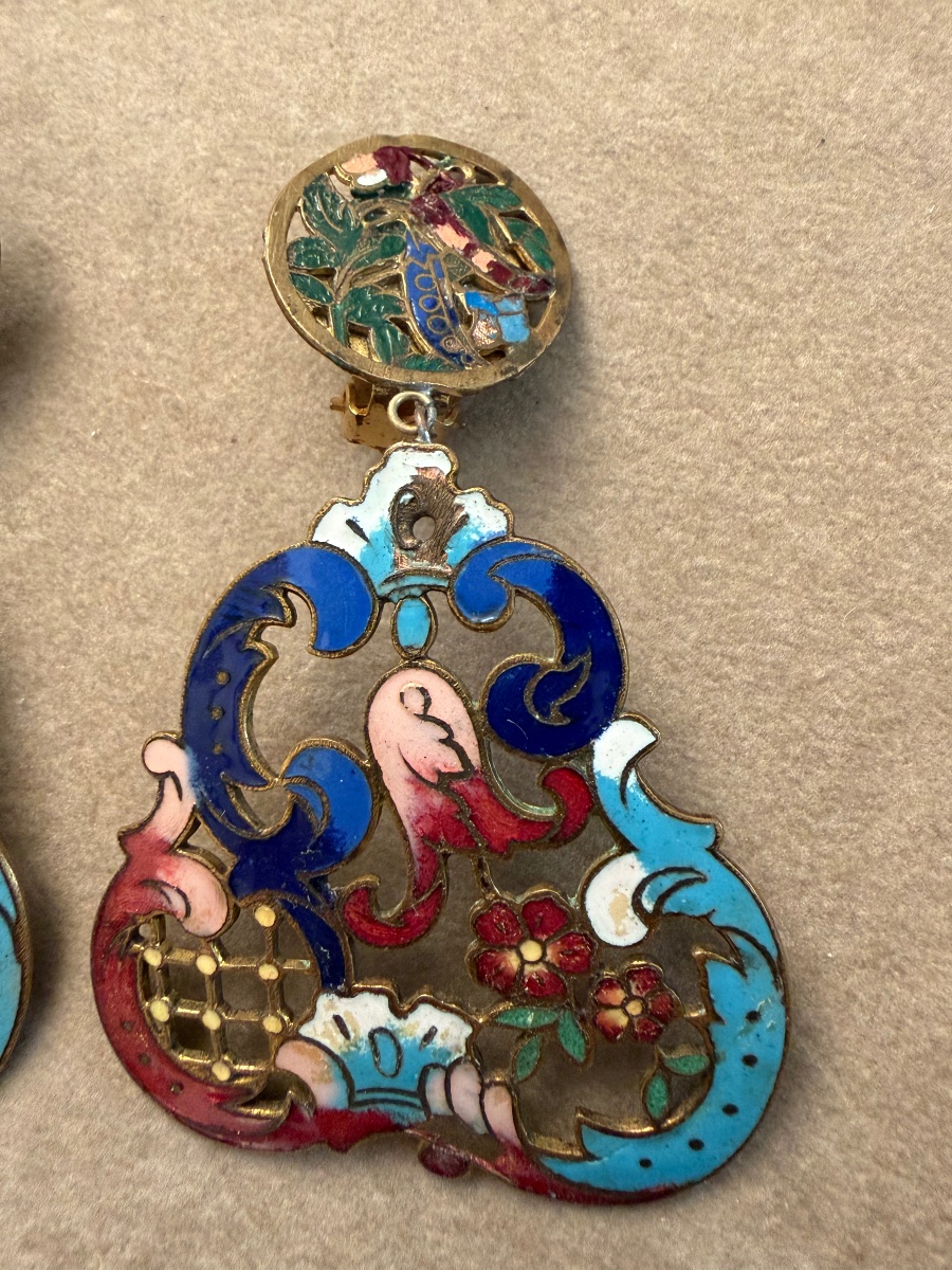 Boucles d’oreilles anciennes -photo-2