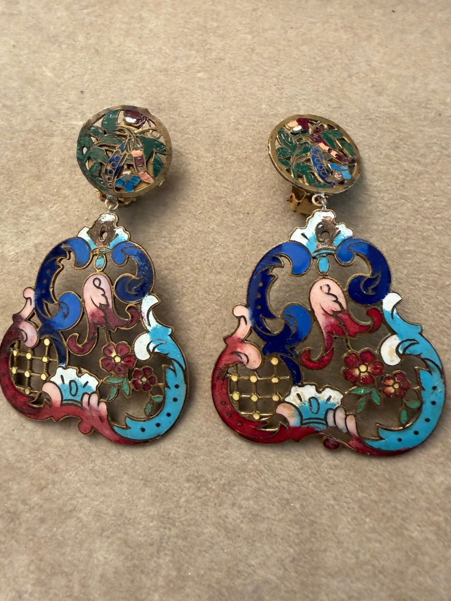Boucles d’oreilles anciennes -photo-3