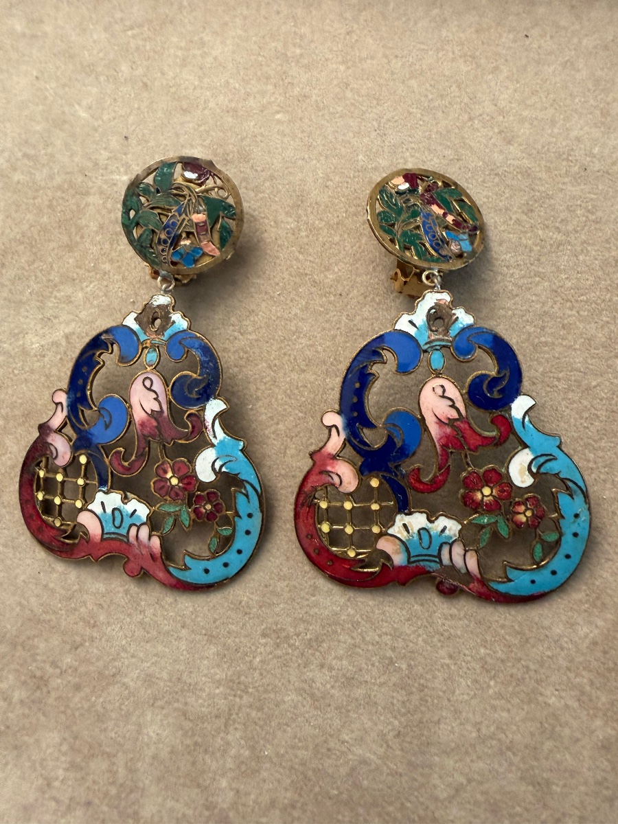 Boucles d’oreilles anciennes -photo-5