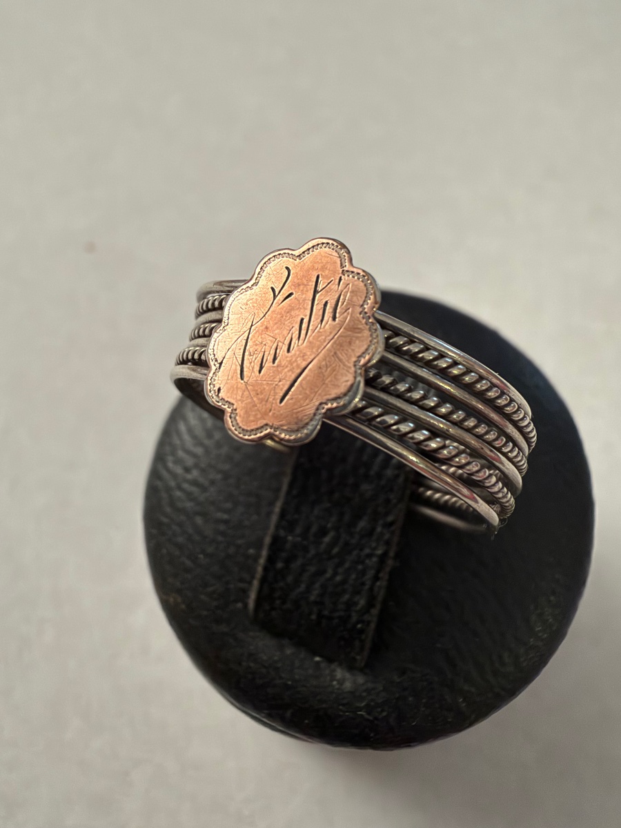 Bague semainier argent 