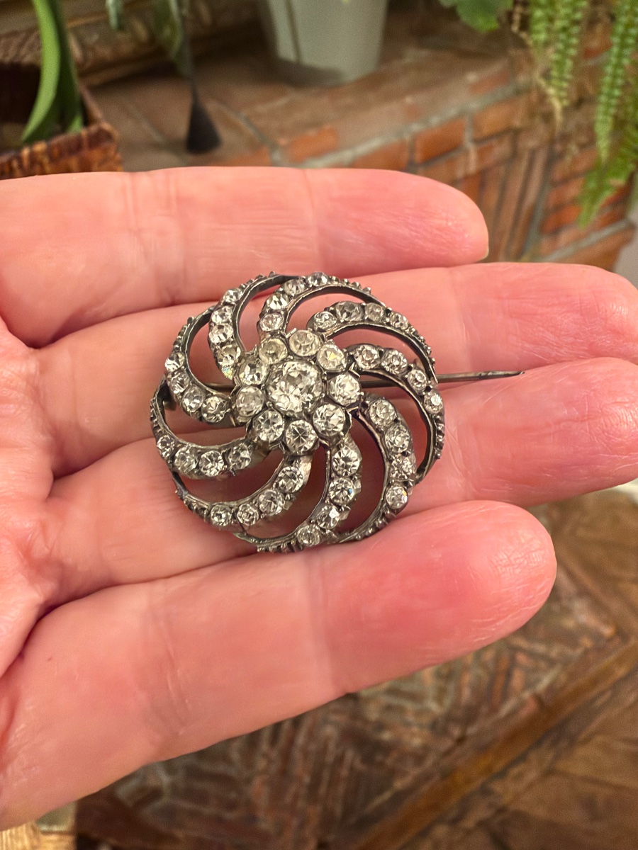 Broche argent 19ème