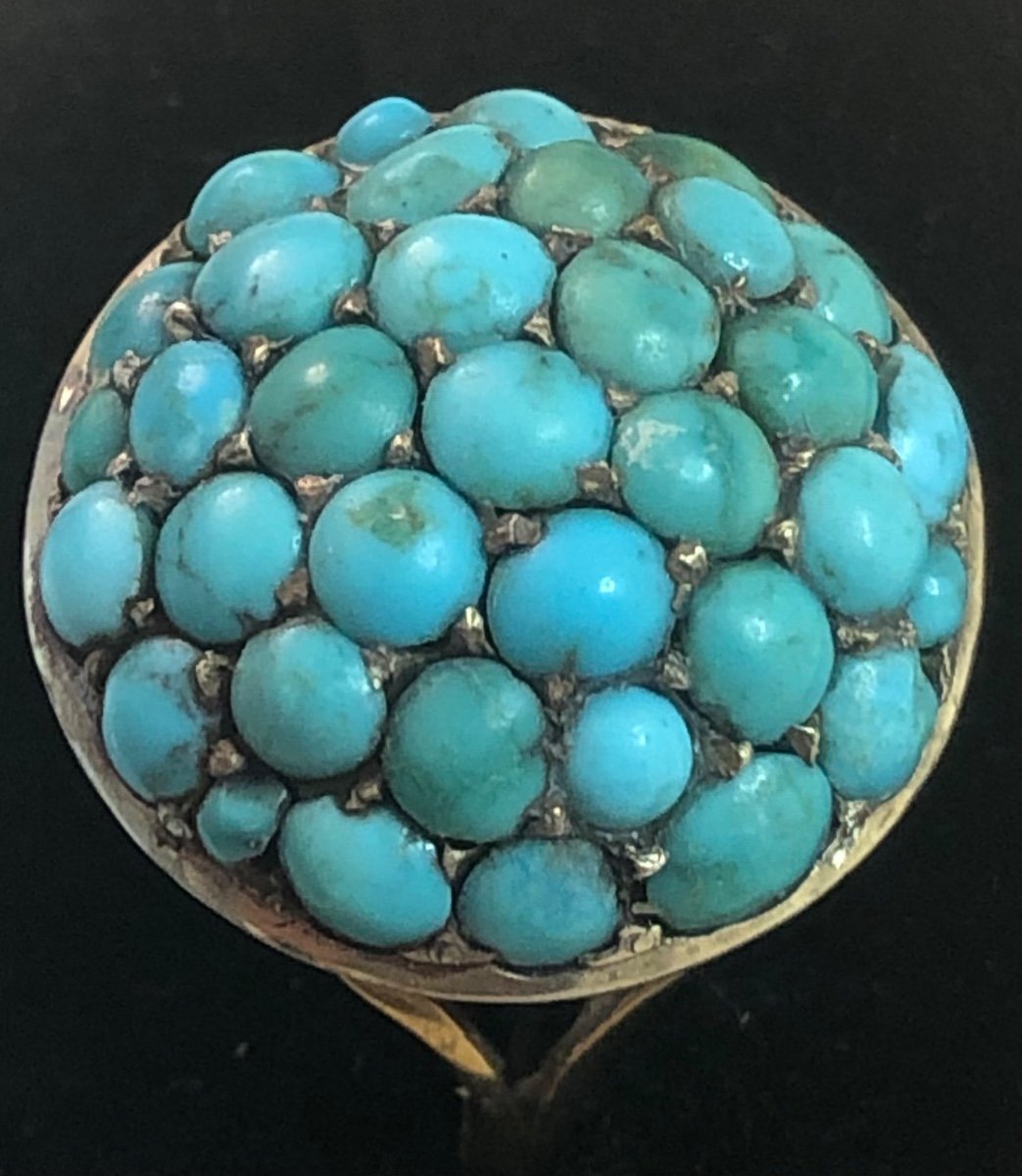 Bague Or /turquoises