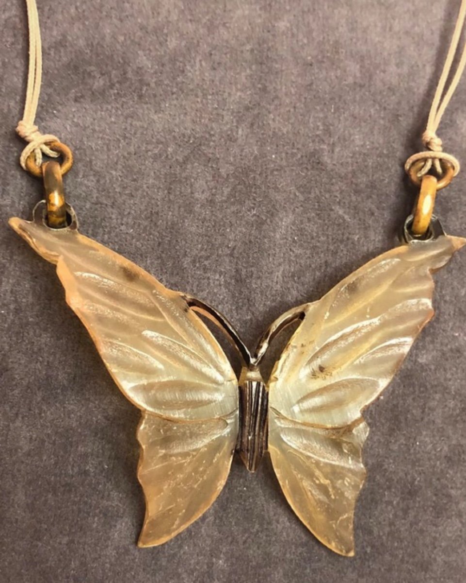 Art Nouveau Butterfly Pendant-photo-4