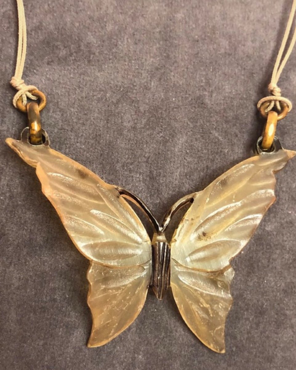 Art Nouveau Butterfly Pendant