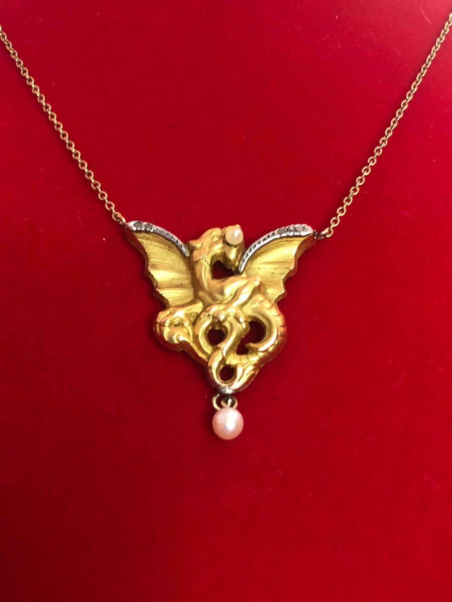 Pendentif Or Chimère 