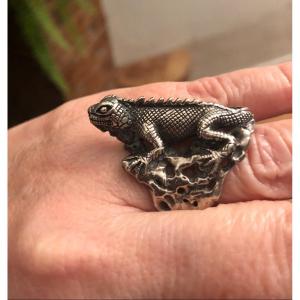 Salamander Silver Ring