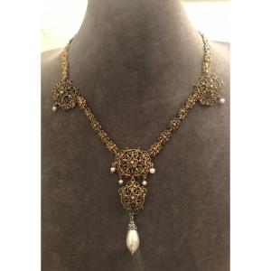 Vermeil Ethnic Necklace 