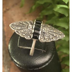 Bague Art-Déco argent 