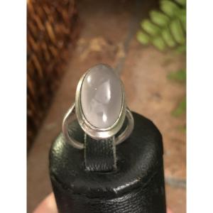 Antique Silver/moonstone Ring 