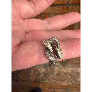  Silver Snake Ring
