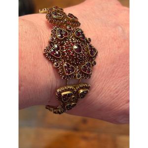 Bracelet vermeil / grenats