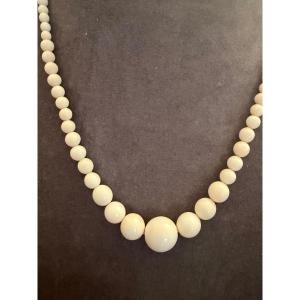 Antique Ivory Necklace 