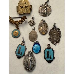 Set Of Religious Medals 
