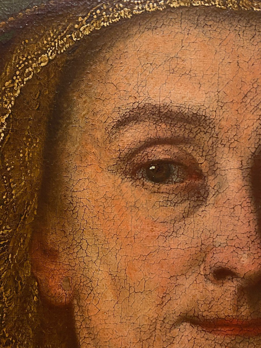 Italian School (late 17th Century) - Portrait Of Woman In Costume-photo-4