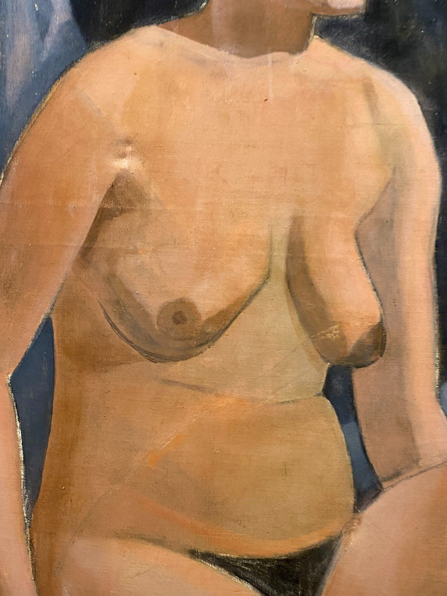 Cubist School (1950s) - Female Nude-photo-4