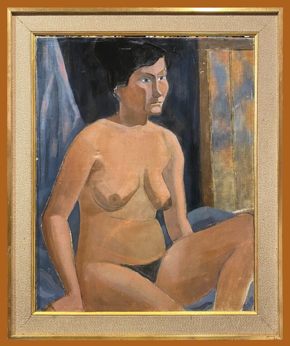 Cubist School (1950s) - Female Nude